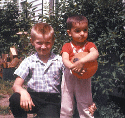 Bob Piersanti with Cousin Jack - 1964